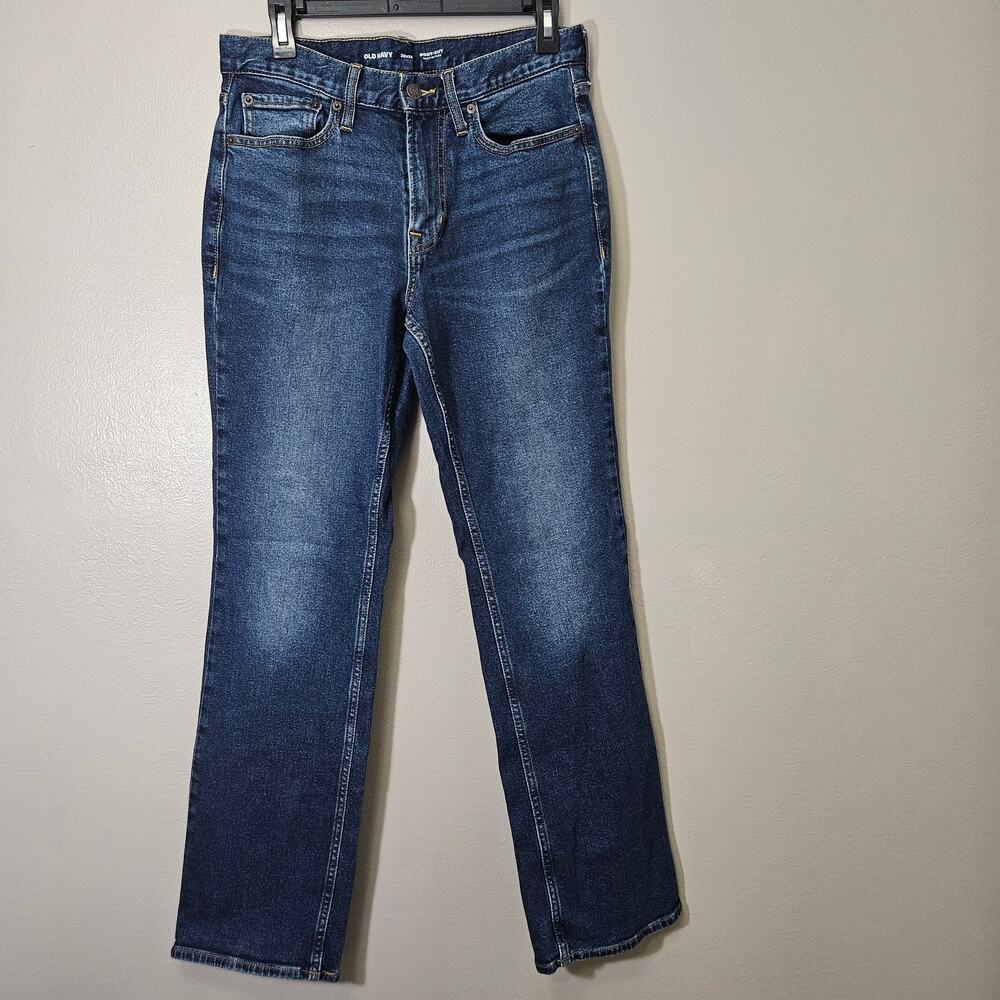 Old Navy Men’s Boot-Cut Jeans Built-In Flex Dark Wash Size 30x32 Y2K